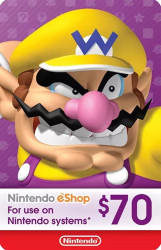   Nintendo eShop 70 $ ( ) 