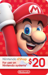    Nintendo eShop 20 $ ( ) 