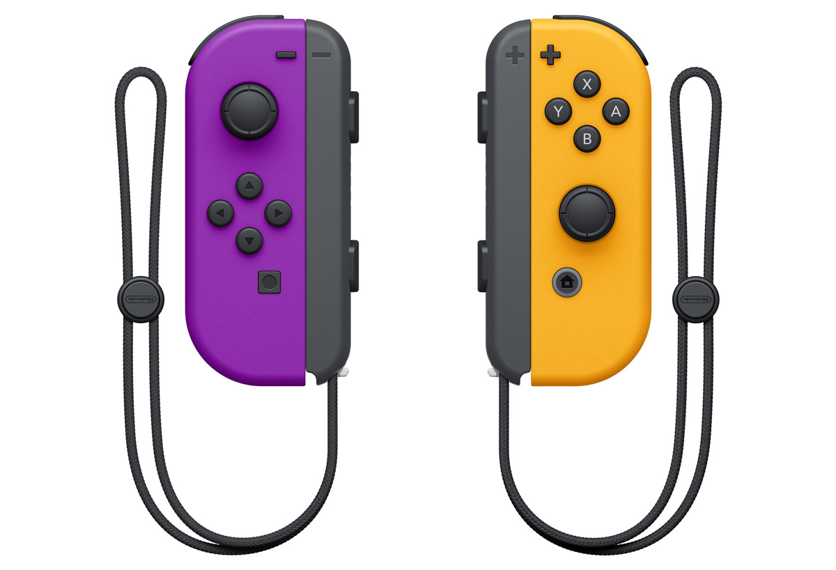 Контроллеры Joy-Con (оранжевый и фиолетовый)