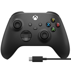 Геймпад Microsoft Xbox (черный) + кабель usb type-c