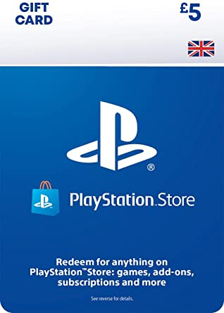Карта пополнения кошелька PlayStation Store 5 Фунтов Для Великобритании PSN UK