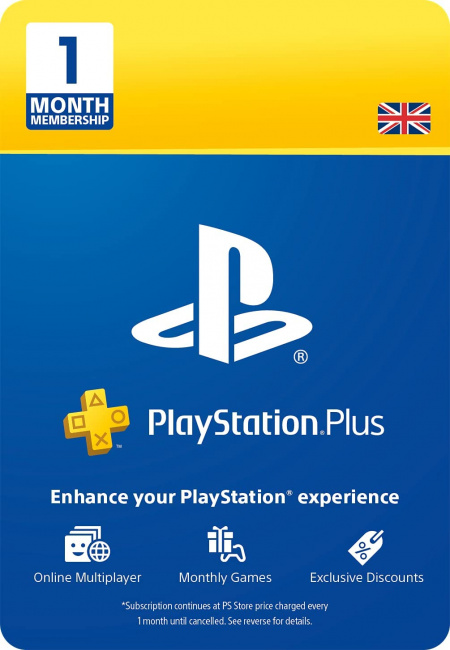 Подписка PlayStation Plus на 1 месяц Великобритания PSN UK