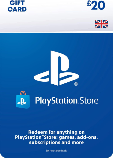 Карта пополнения кошелька PlayStation Store 20 Фунтов Для Великобритании PSN UK
