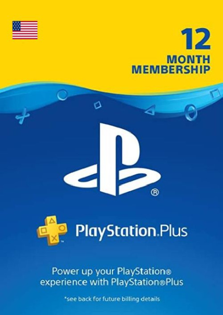 Подписка PlayStation Plus на 12 месяца США (PSN) Essential