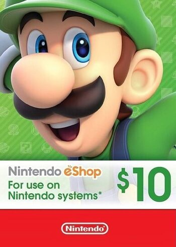 Карта пополнения кошелька Nintendo eShop 10$ USD