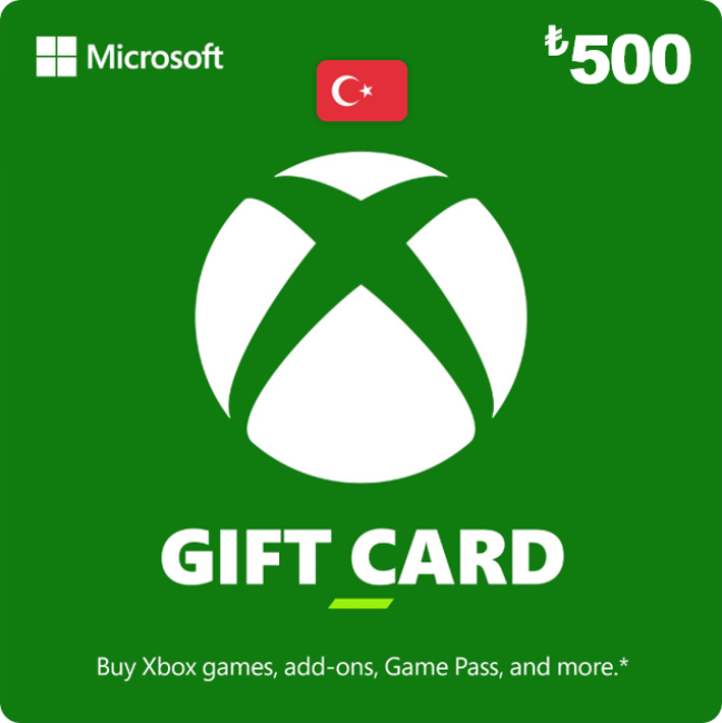 Xbox Gift Card - 500 TL (Цифровой Код)