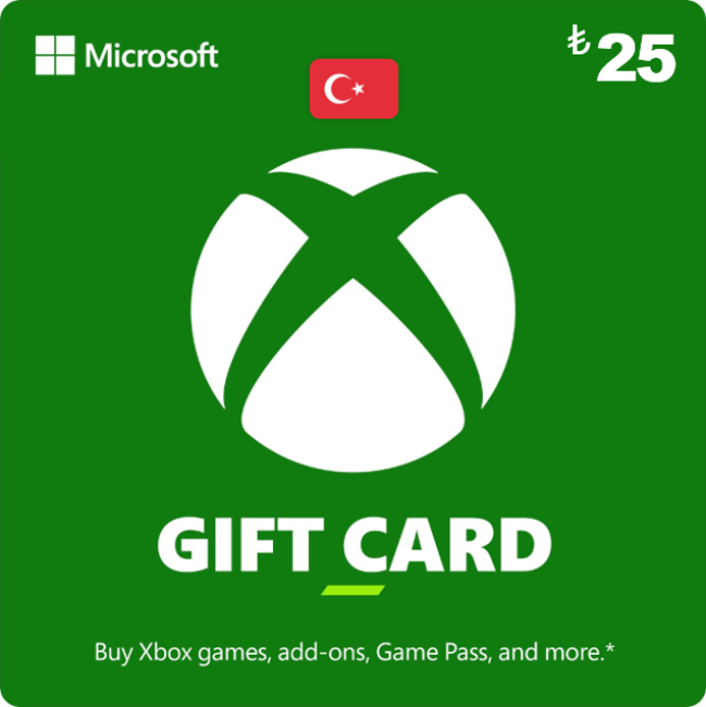Xbox Gift Card - 25 TL (Цифровой Код)
