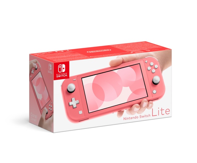Игровая приставка Nintendo Switch Lite (кораллово-розовый) 