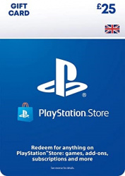 Карта пополнения кошелька PlayStation Store 25 Фунтов Для Великобритании PSN UK
