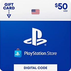 Карта пополнения кошелька PlayStation Store 50 Долларов (Цифровой Код) США