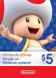 Карта пополнения кошелька Nintendo eShop 5$ USD