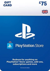 Карта пополнения кошелька PlayStation Store 75 Фунтов (Цифровой Код) Великобритания