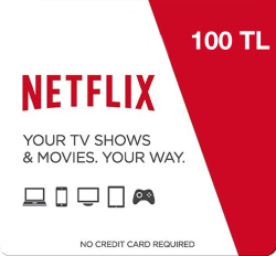 Netflix - 100 TL  (Цифровой Код) Турция