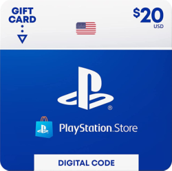 Карта пополнения кошелька PlayStation Store 20 Долларов (Цифровой Код) США