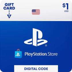 Карта пополнения кошелька PlayStation Store 1 Доллар (Цифровой Код) США