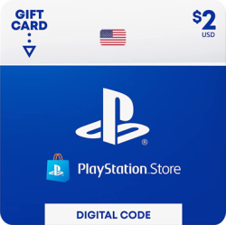 Карта пополнения кошелька PlayStation Store 2 Доллара (Цифровой Код) США