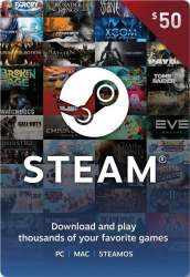    Steam 50 $ ( )  