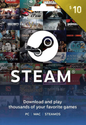    Steam 10 $ ( )  