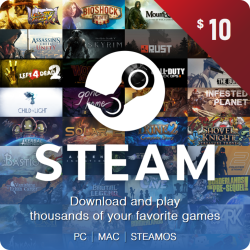    Steam 10 $ ( ) (TR/AR/USA/EU)